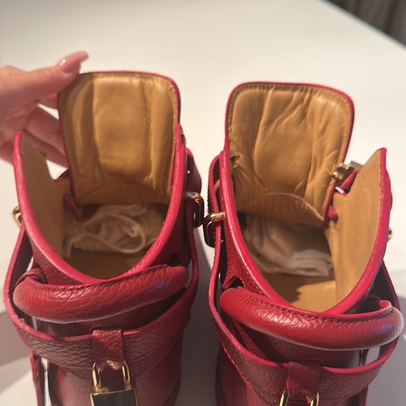 Buscemi Alce High-Top Sneakers Red Men’s Size EU 43/US10 - Picture 3 of 5